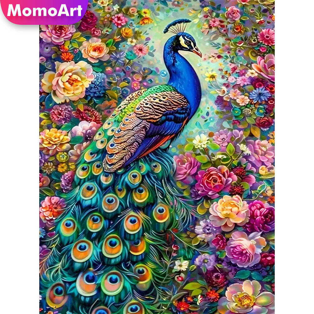 Embroidery Daisy - Momoart Kat Diamant Schilderij Dier Kleurrijke