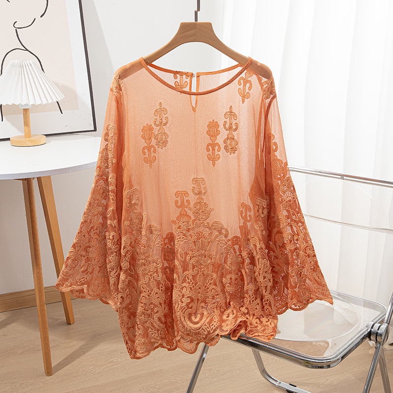 Embroidery Uniform - 100% Moerbei Zijde Vrouwen Lange Mouw