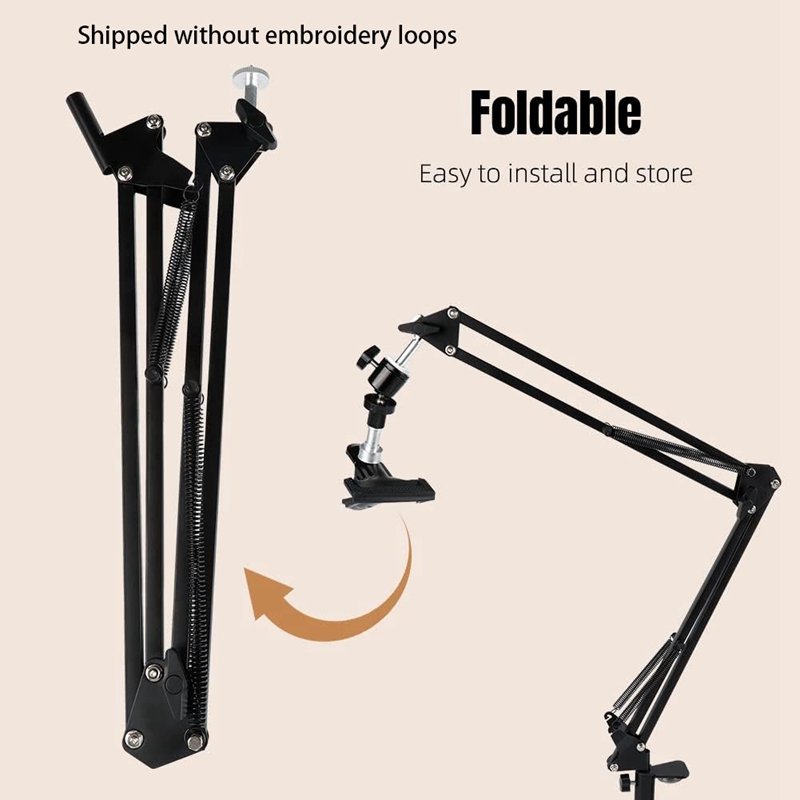Embroidery Hoop Stand - Borduurring CrossStitch-standaard: verstelbare metalen gedraaide borduurringhouder
