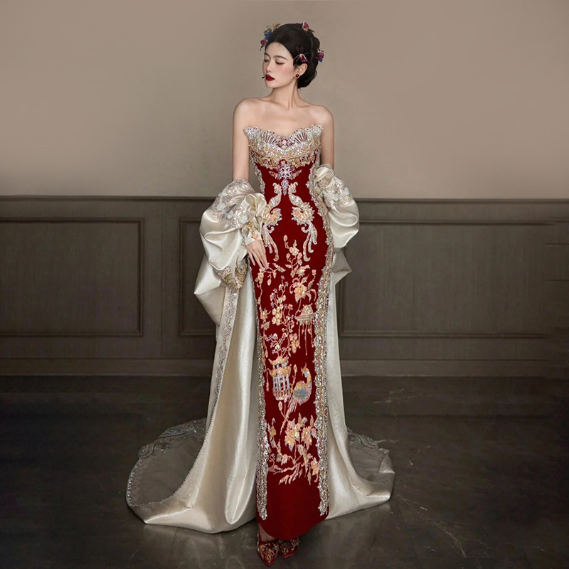 Xiuhe Kleding 2026 Nieuwe Tube - Embroidery In Indonesia recensie en prijs