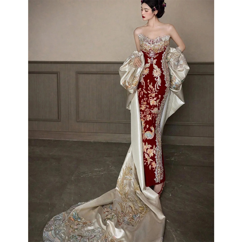 Xiuhe Kleding 2026 Nieuwe Tube - Embroidery In Indonesia recensie en prijs