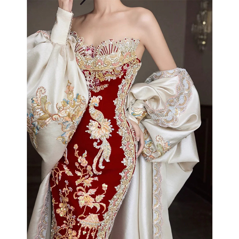 Xiuhe Kleding 2026 Nieuwe Tube - Embroidery In Indonesia recensie en prijs