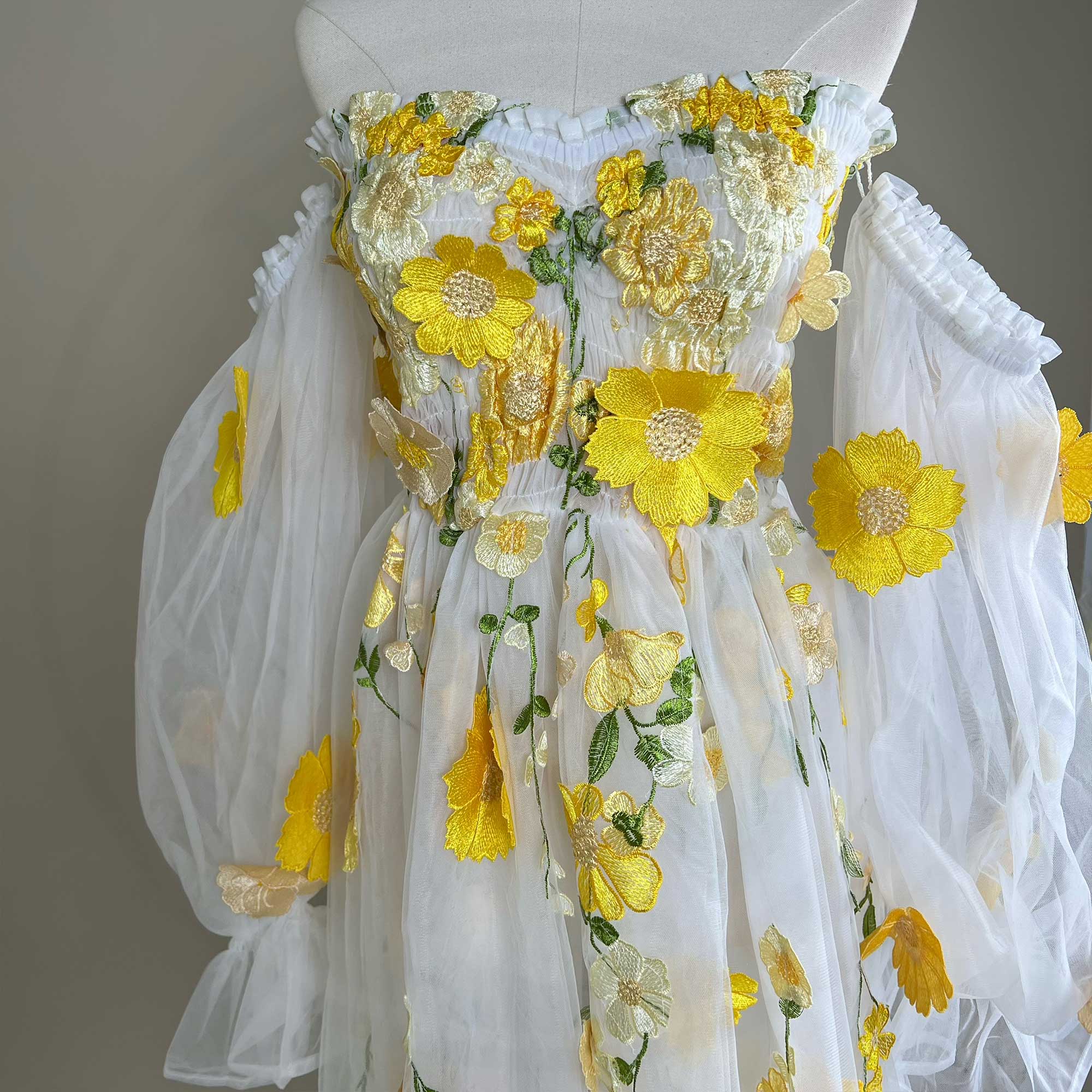 Don&Judy Kleurrijke organza of - Embroidery Daisy recensie en prijs