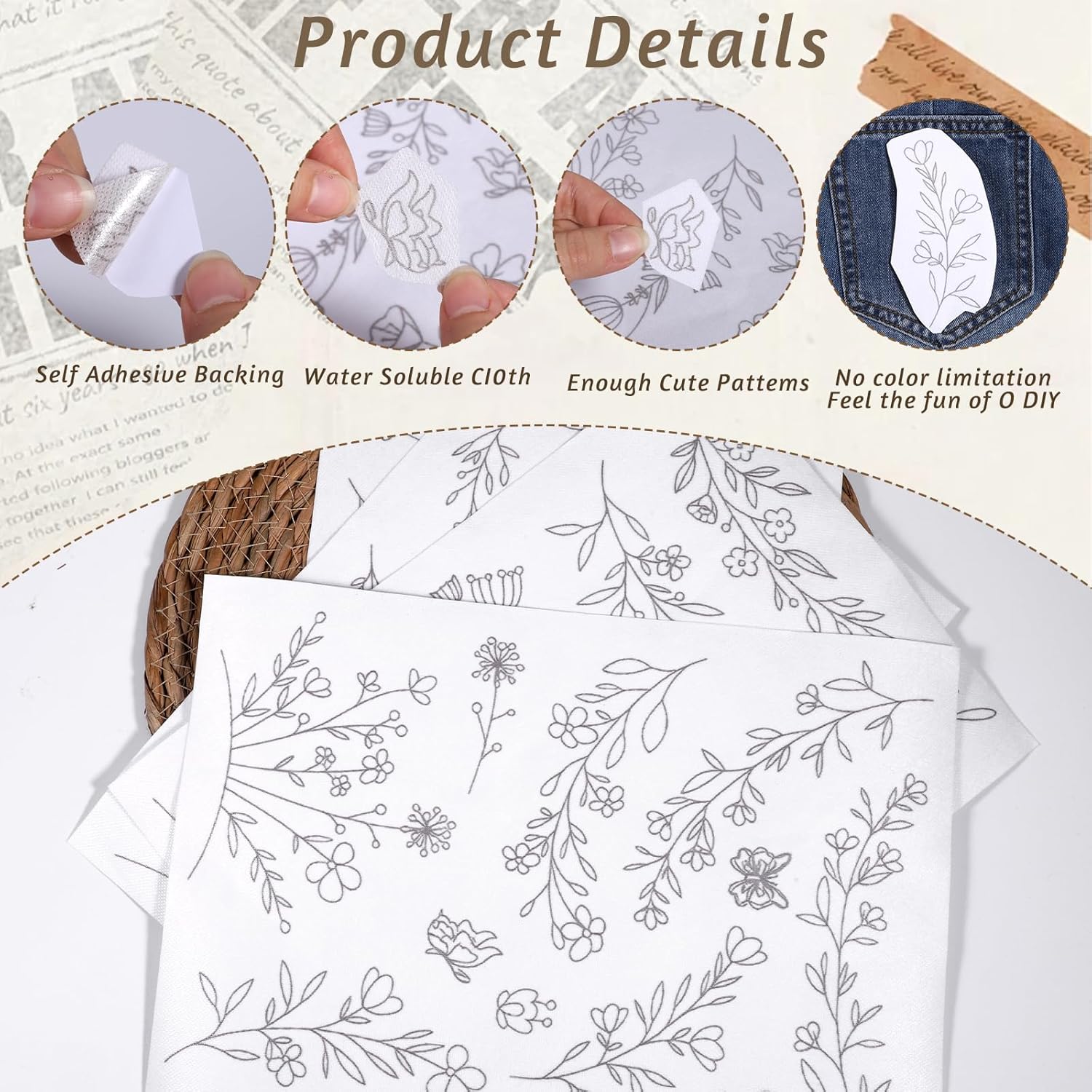 Stick & Stitch Wateroplosbaar  - Embroidery Daisy recensie en prijs