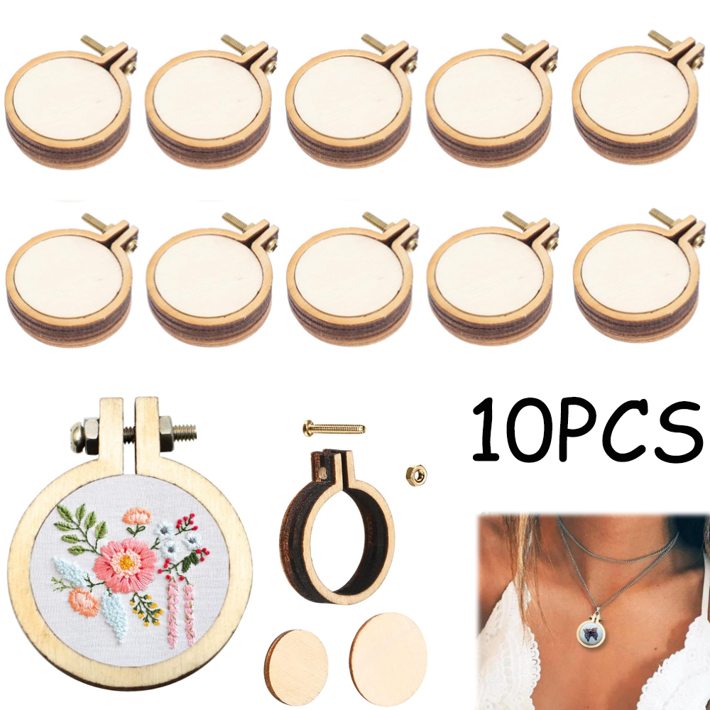 10 stks/set Houten Mini Bordur - Embroidery Hoop Stand recensie en prijs