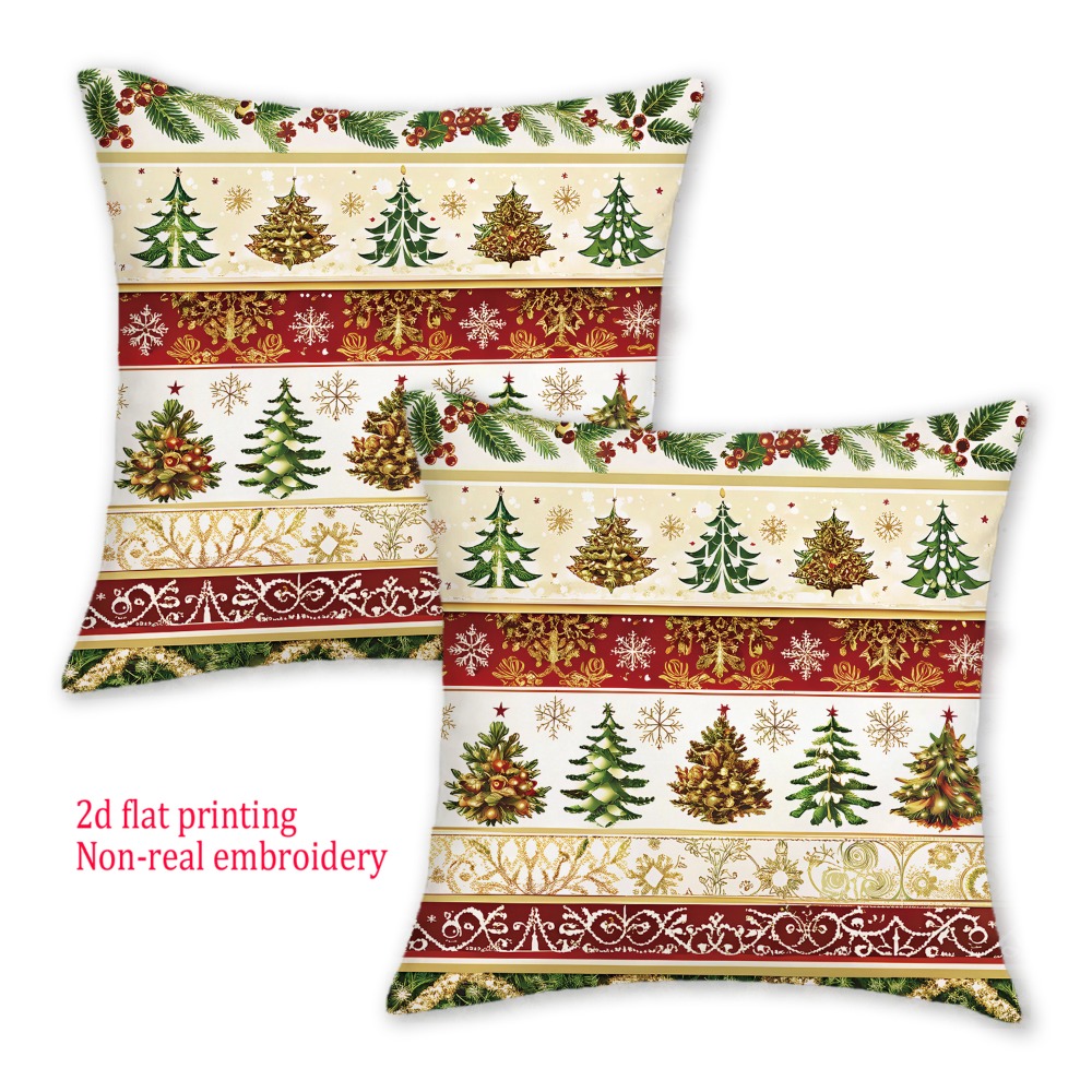 2 stuks, 2D platte vrolijke ke - Embroidery Xmas Decorations recensie en prijs