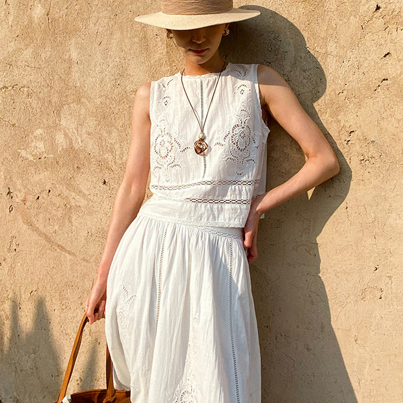 Franse ontwerper Boho witte ka - Embroidery Uniform recensie en prijs