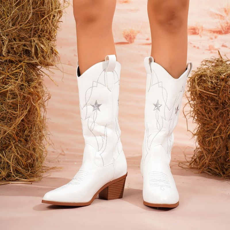 Dameslaarzen Halfhoge schacht  - Embroidery On Leather recensie en prijs