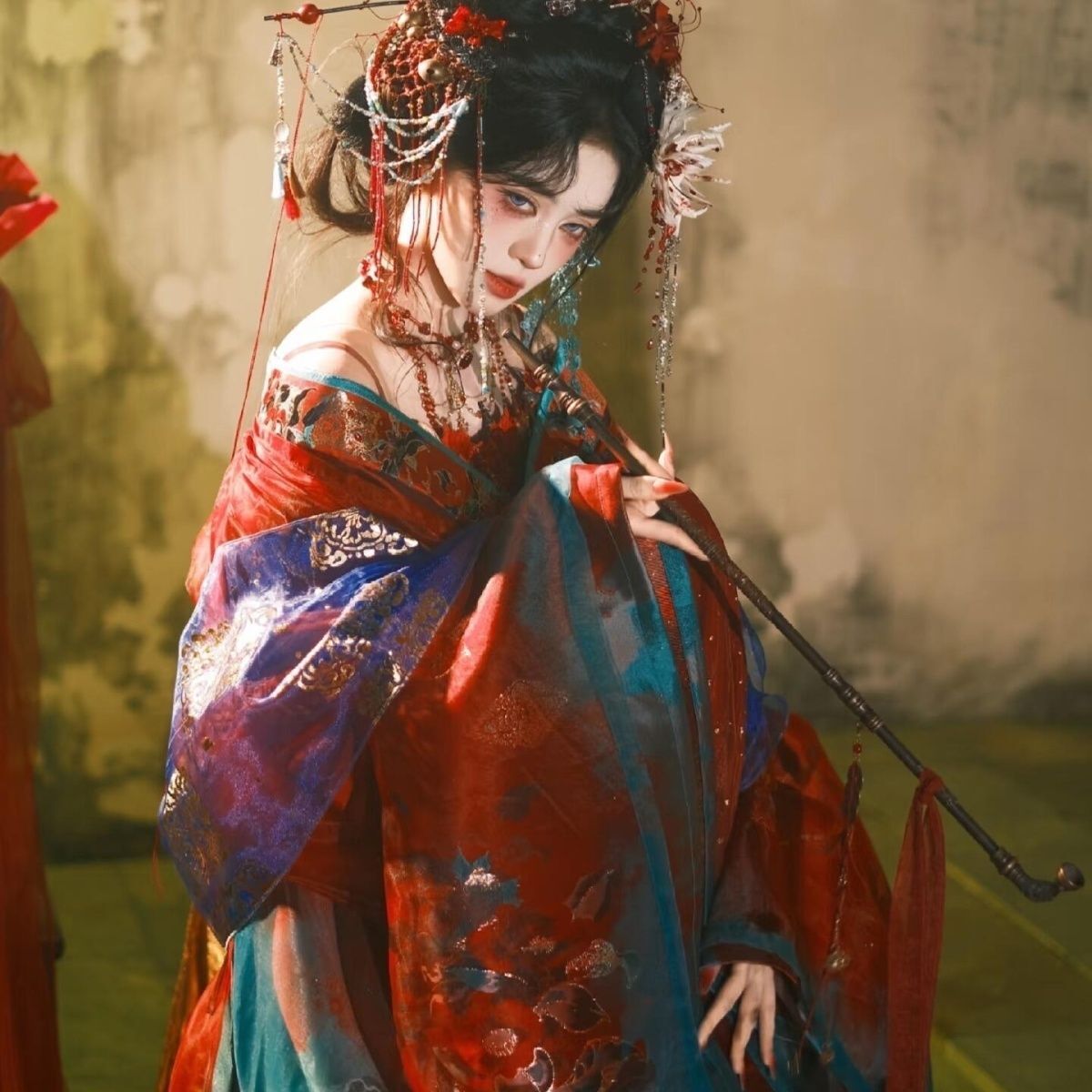 Zwart Blauw Borduurwerk Hanfu  - Embroidery Uniform recensie en prijs