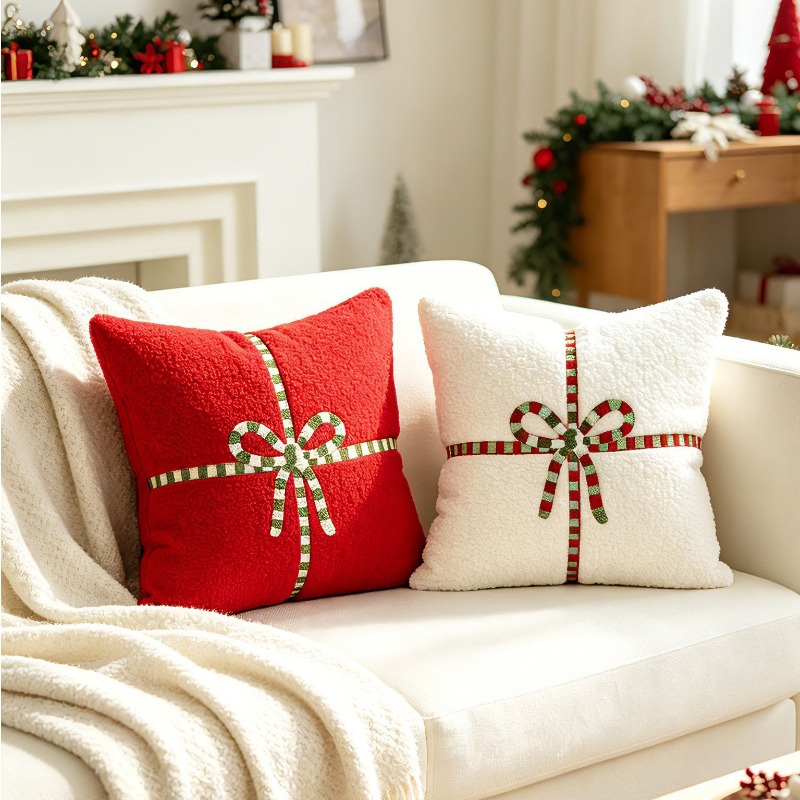 Kerst Teddy Fleece Sierkussenh - Embroidery Xmas Decorations recensie en prijs