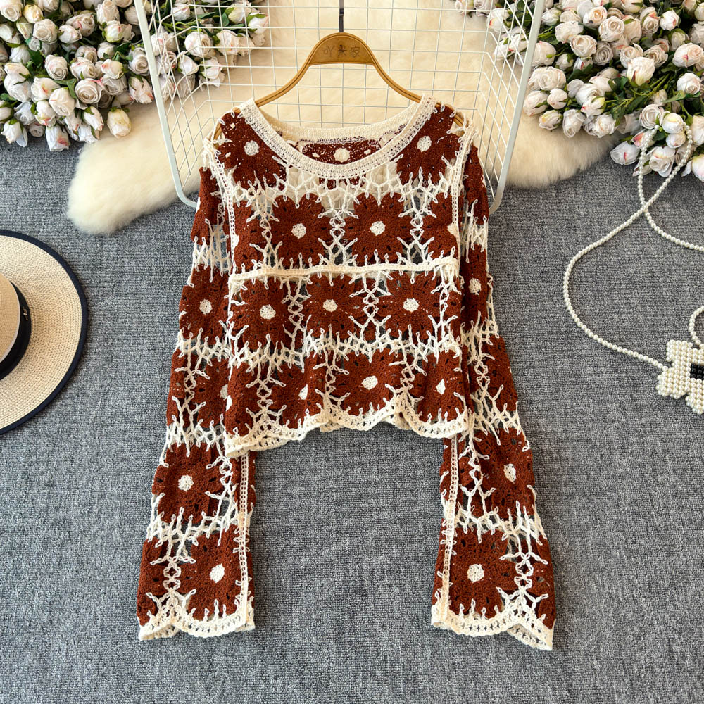 Bloemenkroes top voor dames, l - Embroidery Daisy recensie en prijs