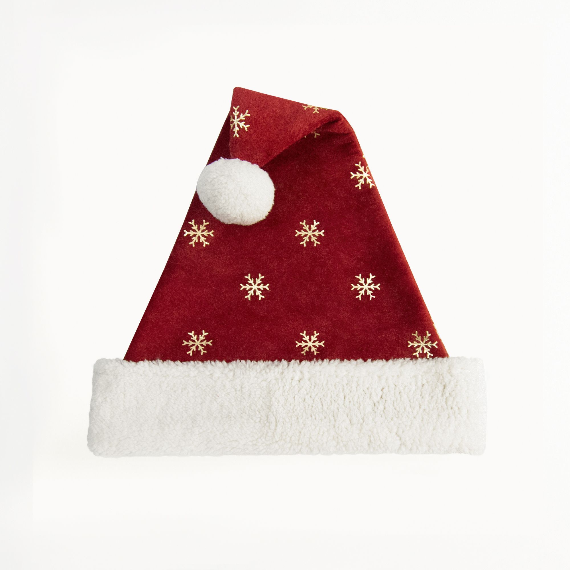 Kerstmuts van bordeauxrood flu - Embroidery Xmas Decorations recensie en prijs