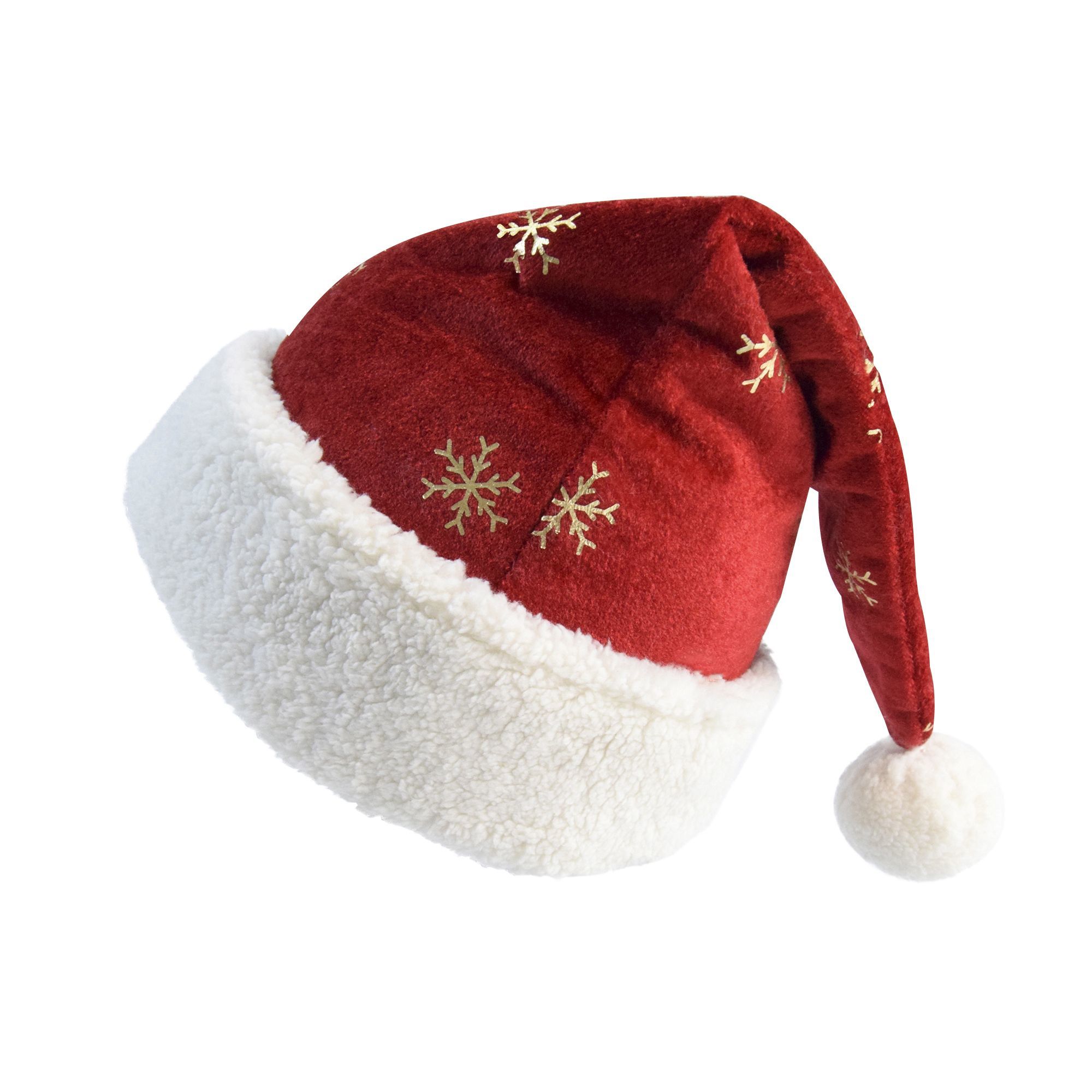 Kerstmuts van bordeauxrood flu - Embroidery Xmas Decorations recensie en prijs