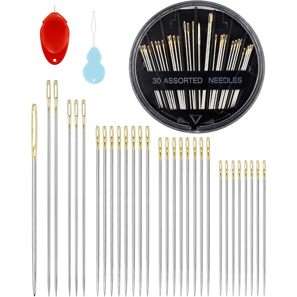 30-delige set stalen handnaald - Embroidery And Quilting recensie en prijs
