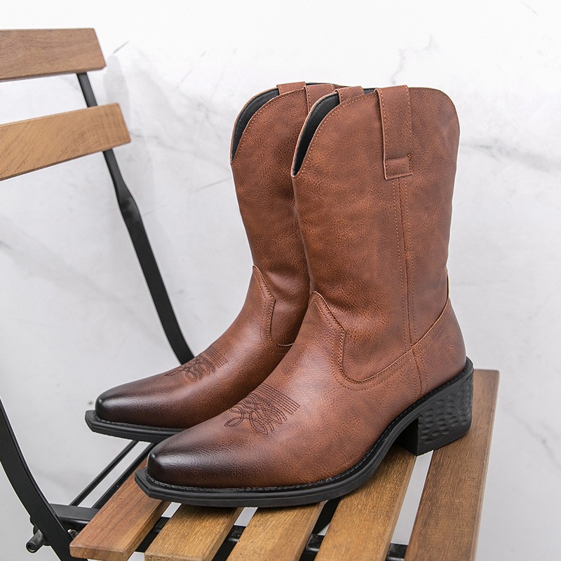 Mannen Laarzen Klassieke Bordu - Embroidery On Leather recensie en prijs