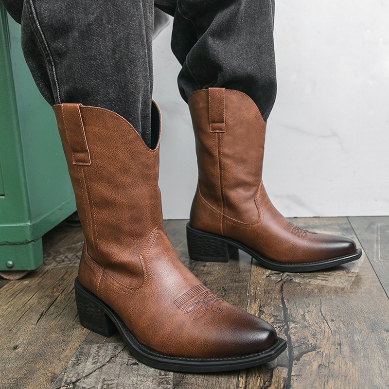 Mannen Laarzen Klassieke Bordu - Embroidery On Leather recensie en prijs