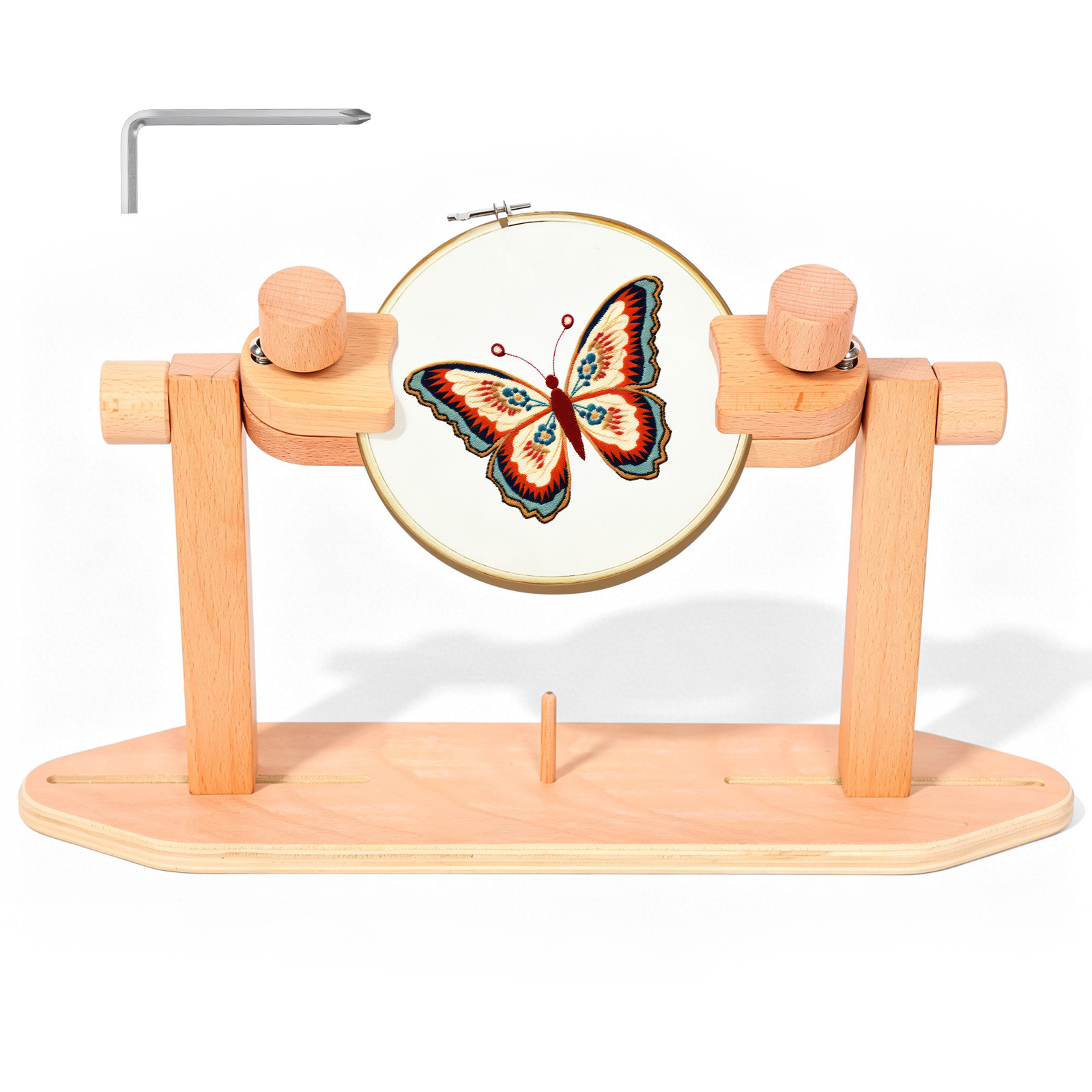 Houten borduurringstandaard, v - Embroidery Hoop Stand recensie en prijs