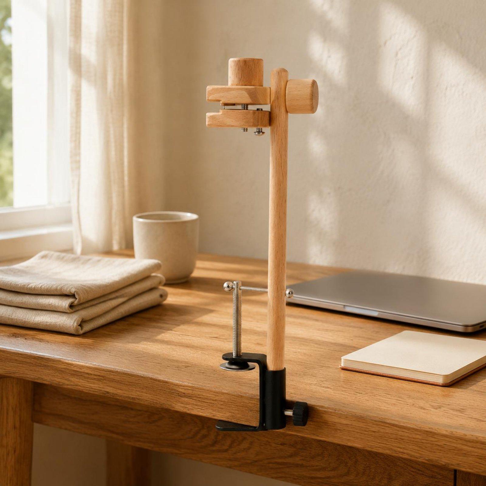 Houten bureau borduurhoepel fr - Embroidery Hoop Stand recensie en prijs