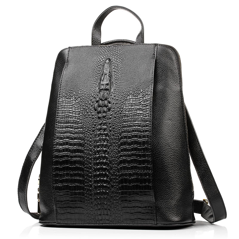 Zency Damesrugzak van krokodil - Embroidery On Leather recensie en prijs