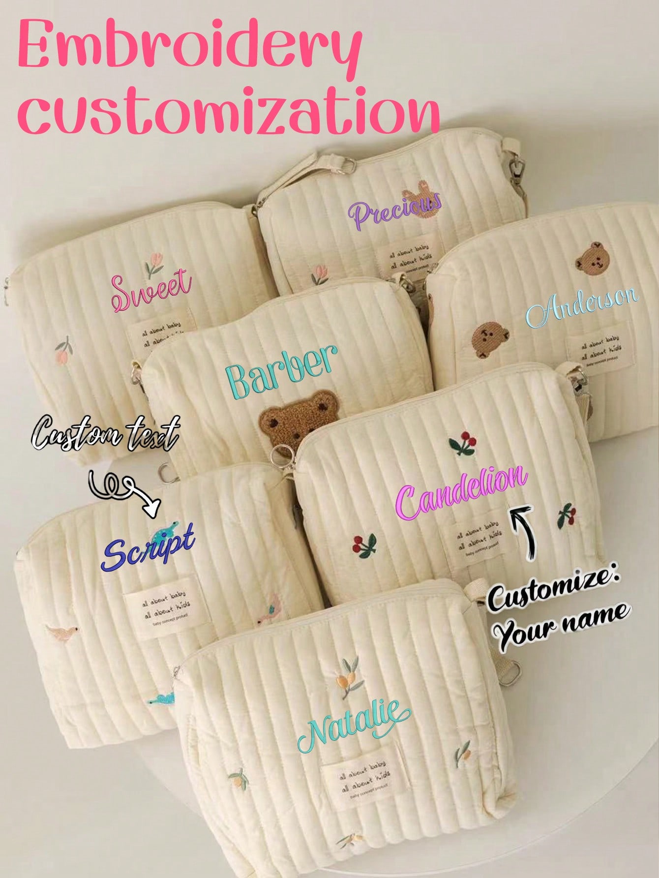 Aangepaste naam borduurwerk ba - Embroidery And Quilting recensie en prijs